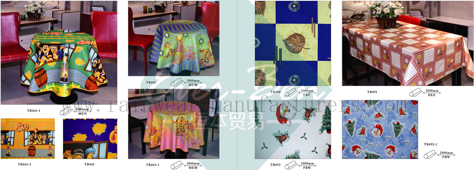 52-53 China Round PVC Tablecloth Wholesaler